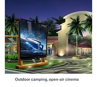 Akozon Écran de Projecteur Blanc Pliable 1PC Portable Pliable - 100 Pouces 4: 3 Rideau de Projection à Usage Extérieur et Intérieur (84 Pouces)