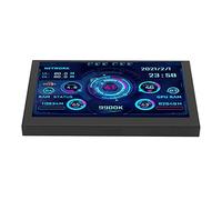 Akozon Écran de Surveillance des Données du Processeur PC, écran IPS USB C Type C de 5 Pouces, /GPU/Vitesse du Réseau/Vol/Moniteur de Données Météo, Affichage Interactif du