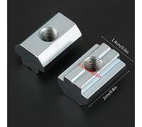 Akozon Écrou de la Tête de Marteau en Acier en Carbone plaqué en Zinc pour les Profils en Aluminium de Type 40-20 Attaches de Pack pour une Connexion Facile des Accessoires de Profil (Écrou de