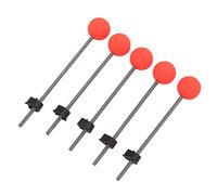 Akozon Embouts de Canne à Pêche sur Glace 5 Pièces avec Ressort Rouge en Acier Inoxydable et Eva Embouts de Canne à Pêche Portables pour la en Plein Air en Hiver dans les Rivières, les Lacs et les (L)