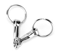 Akozon Embouts Porte-Clés Mors de Filet Porte-Clés en Alliage de Zinc Pelham Connecteur Unique Embout clé Noeud - Sports équestres/Tack/Bits