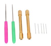 Akozon Enracinement de Cheveux de Poupée, Outils de Relance de Perruque AWL Accessoires Holder Aignele Set Professional