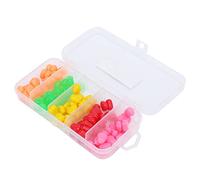 Akozon Ensemble d'Appâts Artificiels-leurre de Pêche à Noyaux Souples de 5 Couleurs, Appâts Flottants pour Carpe, Accessoires de Pêche de Simulation (100 gélules)