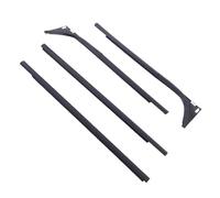 Akozon Ensemble de 4 Bandes d'étanchéité pour Vitres de Voiture, Remplacement Universel du Joint de Porte en Caoutchouc pour Véhicules à 4 Portes, Protection Durable contre les