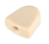 Akozon Ensemble de 6 Boutons de Réglage en Acrylique avec Têtes pour Guitare, Noir (Beige)