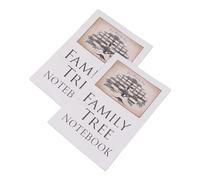 Akozon Ensemble de Cahier d'arbre Généalogique - 2 Pièces, Livre d'histoire Double Face de 16 Pages pour l'ascendance, la Généalogie et les Souvenirs de Famille