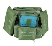 Akozon Ensemble de Cubes d'emballage de Voyage 6 Pièces pour Vêtements - Sacs Organisateurs de Bagages, Bacs de Rangement pour Valises, Accessoires de Voyage pour