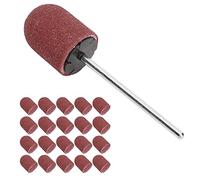 Akozon Ensemble de Forets à Bande de Ponçage des Ongles - 20 Capuchons de Ponçage Fins pour le Polissage des Ongles, Facile à Utiliser, Plusieurs Couleurs Disponibles (BROWN)