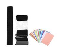 Akozon Ensemble de Gel de Filtre de Couleur Photographie Flash - 12 Pièces Strobist Flash Carte de Couleur Éclairage Gel Filtre Diffuseur Éclairage - Contrôle de la Lumière Photo Studio