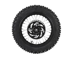 Akozon Ensemble de Pneus de Bord de Roue Arrière de 12 Pouces APOLLO Dirt Bike 80/100-12 3.00-12 Rotor de Frein Signeur [Off Road Motorcycle] Remplacement