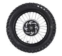 Akozon Ensemble de Pneus de ROUE Arrière de 14 Pouces 90/100-14 RIM ROUE ARRIÈRE 12 Mm pour Tao Kayo TSD 110 TD 125