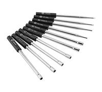Akozon Ensemble de Tournevis de Réglage du Carburateur de 10 PCS - Pacman, Double D, Outils Spline pour Moteurs à 2 Cycles - Tite D'Outils Essentiels avec Poignée Antidérapante