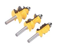 Akozon Ensemble d'Embouts de Routeur Architectural pour Arrondir les Coins, 3 Pièces, Tige de 8 Mm - Outils et Amélioration de l' Outils électriques et Accessoires Routeur et Accessoires Embouts