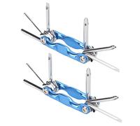 Akozon Ensemble Pliable Flexible pour Réparation à Domicile - 2 Outils Ergonomiques 6 en 1 avec Acier à Haute Teneur en Carbone - Outils et Amélioration de l'/Tournevis