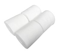 Akozon Enveloppements de Soutien de Jambe pour équipement équestre, 4 Bottes de Bandage en Polaire épaisse Blanche