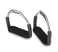 Akozon Étriers Rembourrés, étriers d'équitation, Couvre-Chaussures de Selle, Matériau en Acier Inoxydable 304, Antidérapant