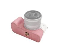 Akozon Étui de Protection pour Appareil Photo, Support de Style Rétro, Sac de Transport, Conception D'ouverture, Sangle D'épaule de Remplacement pour M50 M50 II M5 Noir (Pink)