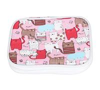 Akozon Étui de Rangement pour Crochets à Double Couche avec Poches en Filet, Organisateur à Fermeture éclair pour Outils et Accessoires de Tricot