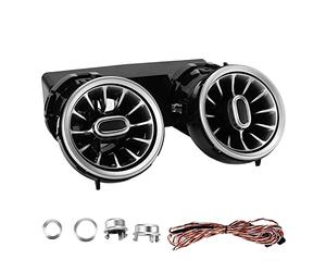 Akozon Évent de Turbo de Voiture 3 Couleurs Évent de Turbine à DEL Arrière Kit D'éclairage Ambiant Remplacement pour GLC W205 X253 2015-2018