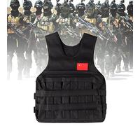 Akozon Exercice Sportif Fitness, Gilet 20KG Chargement Noir lesté Gilet d'entraînement (#02)