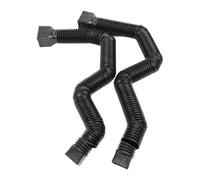 Akozon Extension de Descente de Gouttière Flexible, Tuyau de Drainage de 21 Pouces à 58 Pouces avec Conception Divisée pour Usage Résidentiel Marron (Black)