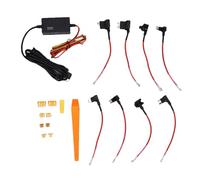 Akozon Faisceau d'alimentation de Câblage Rigide Type C coudé 3.2M, pour Appareils D'enregistrement Tableau Bord, Câble Convertisseur Automatique 12V 30V à Stable 5V 3A