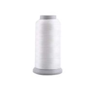 Akozon Fil à Coudre Broder Lumineux Polyester, Fils de Machine à Coudre Éclairage Continu Pendant 10 Heures dans l'obscurité(Blanc)