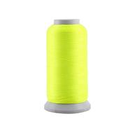 Akozon Fil à Coudre Broder Lumineux Polyester, Fils de Machine à Coudre Éclairage Continu Pendant 10 Heures dans l'obscurité(Jaune Fluo)