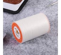 Akozon Fil de Cuir à Coudre, Cordon ciré, Artisanat, 160 M/rouleau, Fil en Polyester Résistant de 0.45mm, Outils d'art, d'Artisanat et de Couture (WHITE)