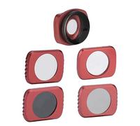 Akozon Filtre de Caméra de Poche 5pcs Grand Angle 12.5X Macro Star CPL ND16 Kit de Filtres D'objectif pour Camera