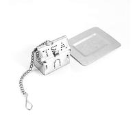 Akozon Filtre de Crépine à Billes d'infuseur de Feuille en Vrac en Acier Inoxydable - Maison Dume de thé Forme pour les Mélanges à Base de Plantes et d'épices