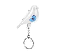 Akozon Finder de clé de Sifflet à LED d'oiseau avec Le Trousseau de Contrôle Vocal Intelligent - Course Bleu pour l'emplacement d'objet Facile (White)