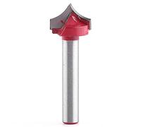 Akozon Fraise à Rainurer V à Bois 6mm Shank 3D CNC Gravure V Groove Aiguille Astuce Routeur (15mm)