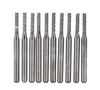 Fraise CNC,Akozon 10 pièces 2 mm en carbure cémenté Tige en Acier Simple Flûte Fraises CNC Routeur Fraises pour nylon, résine, ABS, acrylique, PVC, MDF, bois