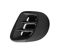 Akozon Garnitures de Couvercle de Lunette de Sortie D'air de Garde-boue Latéral Arrière Style Extérieur de Voiture Remplacement pour Smart Fortwo/Forfour 453 2015-2021(Motif carbone)