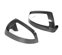 Akozon Garnitures de Rétroviseurs Latéraux en Carbone - 2 Pièces Autocollants de Garnitures de Rétroviseurs Latéraux en Carbone Sec W204 Classe C C300 C63 2007-2011 - Remplacement de Modification de