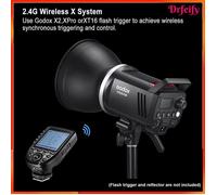 Akozon Godox MS300V Flash de Studio 300Ws, lumière stroboscopique GN58 0.1-1.8S, temps de recyclage 5800 ± photo pack Prise UE