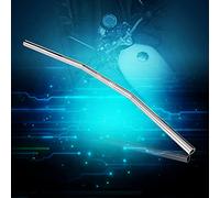 Akozon Guidon de Moto Rétro de 7/8 Pouces, 22 Mm, Noir, Mise à Niveau élégante pour la Personnalisation de la Moto (SILVER)