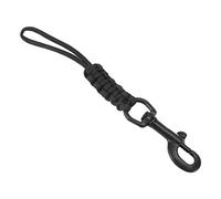 Akozon Hand Woven Diving Lonyard avec Clamp/Holder en Acier Inoxydable - Strape Anti Perdu pour la sécurité sous-Marine, Idéal pour l'équipement de Plongée, Le BCD, Les Manomètres et Les