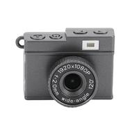 Akozon HD 1080P Petite Caméra Porte-clés Rétro Micro Caméra Vidéo 1.14 Pouces écran Voyage en Plein Air école Selfie (Gray)