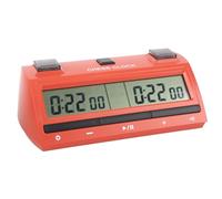 Akozon Horloge d'échecs Professionnelle, Horloge Numérique Portable pour Tournoi, avec Règles de Synchronisation Personnalisables, Jeux de société