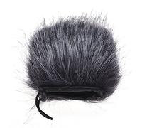 Akozon Housse de Protection Anti-brise pour Microphone en Fourrure, Gris et Blanc, pour Stereo VideoMic Pro