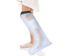 Akozon Housse de Protection Imperméable pour les Plâtres et Pansements Protège Plâtre éTanche et Protecteur de Bandage Utilisé pour Demi-Jambe Adulte Protège plâtre Jambe pour Tout en Douche/Baignade