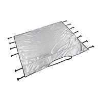 Akozon Housse de protection universelle en tissu Oxford noir robuste avec sangles réglables et lumières LED réfléchissantes pour une meilleure visibilité