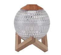 Akozon Humidificateur à Boule de 350 Ml Humidificateur de Brume Fraîche Alimentée par USB avec une Lumière de Nuit Colorée RVB pour l'utilisation de Bureau