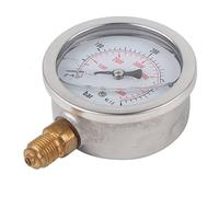 Akozon Hydraulic Pressure Manometer Outil Mesure de Mètre Pression d'eau hydraulique, 0-400BAR 0-5800PSI G1/4 Cadran de Mesure de Pression Hydraulique de 63mm