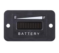Akozon Indicateur Batterie 12V / 24V / 36V / 48V LED Indicateur Batterie NuméRique Jauge (12V/24V)