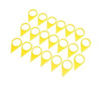 Akozon Indicateurs D'écrou de Roue Desserrés Écrou de Roue 33 Mm Flèches D'avertissement Visuel pour Camions Remorques Bus Tracteurs équipement Agricole, Jaune