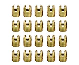 Akozon Inserts filetés 20pcs 302 Acier au Carbone Kit de Réparation de Vis avec insert fileté autotaraudeuse(Intérieur M2x0.4 Extérieur, M4.5x0.5: 6mm)