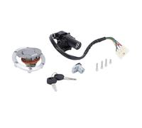 Akozon Interrupteur D'allumage en Métal, Touche de Verrouillage de Siège de Capuchon de Carburant avec des Performances Stables pour 250R EX250J 300 EX300B EX300A, Touches de